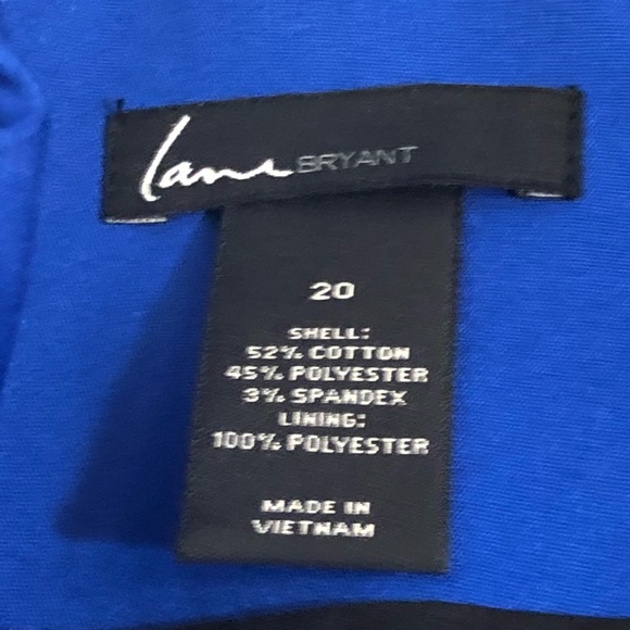 Lane Bryant blue one button blazer - Picture 4 of 5